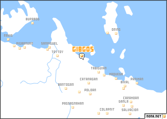 map of Gibgos