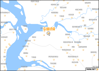 map of Gibina