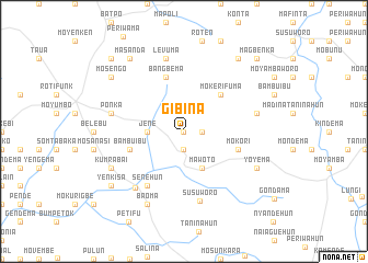 map of Gibina