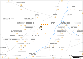 map of Gibirawa