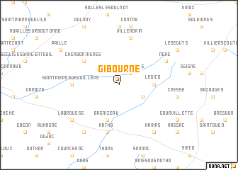 map of Gibourne