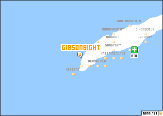 map of Gibson Bight