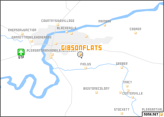 map of Gibson Flats
