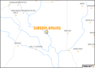 map of Gibson Landing