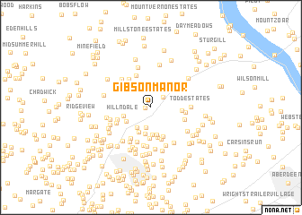 map of Gibson Manor