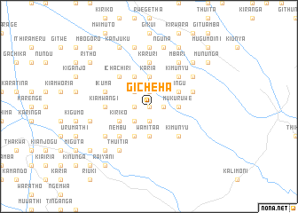 map of Gicheha