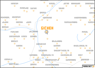 map of Gīcheh