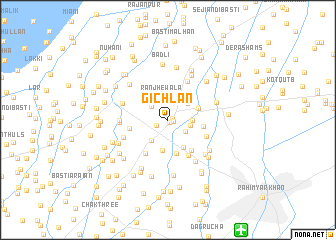 map of Gichlān