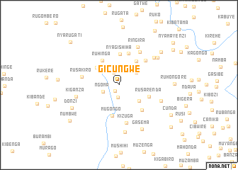 map of Gicungwe