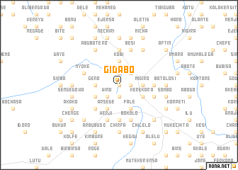 map of Gīdabo