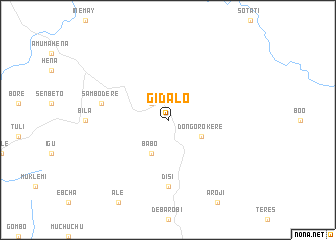 map of Gīdalo