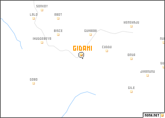 map of Gīdamī