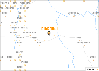 map of Gidan Aji