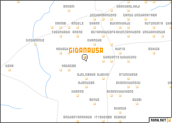 map of Gidan Ausa