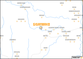 map of Gidan Bako