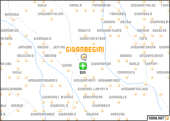 map of Gidan Begini