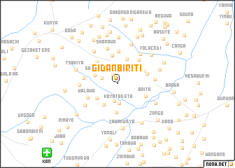 map of Gidan Biriti