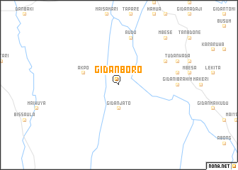 map of Gidan Boro
