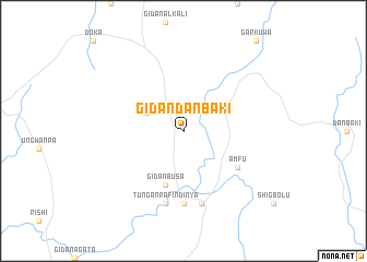 map of Gidan Dan Baki
