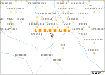 map of Gidan Dan Mai Zare