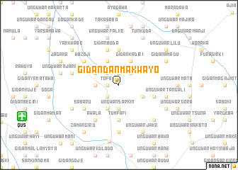 map of Gidan Dan Makwayo