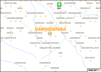 map of Gidan Dogon Daji