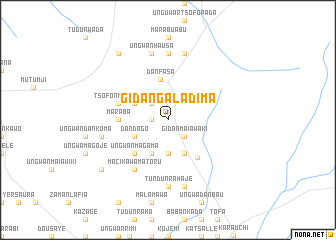 map of Gidan Galadima