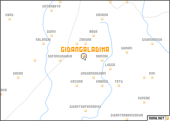 map of Gidan Galadima