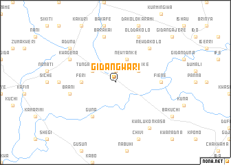 map of Gidan Gwari