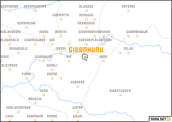 map of Gidan Hunu