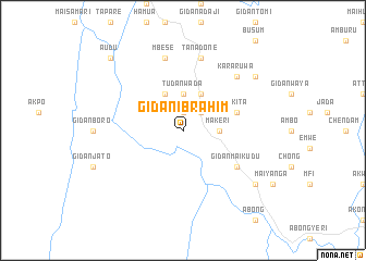 map of Gidan Ibrahim