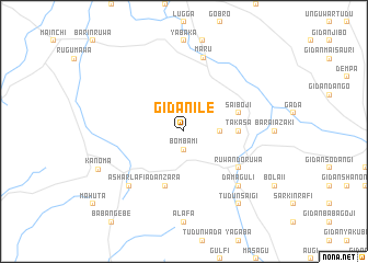 map of Gidan Ile