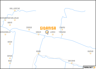 map of Gidan Isa