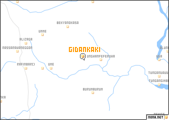 map of Gidan Kaki
