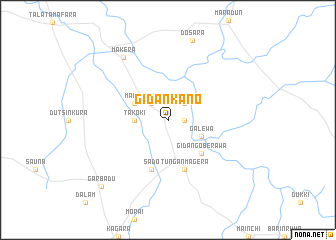 map of Gidan Kano