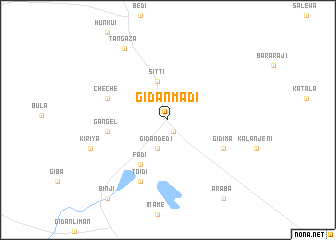 map of Gidan-Madi