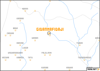 map of Gidan Mafidaji