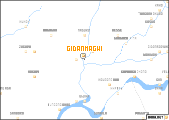 map of Gidan Magwi