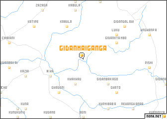 map of Gidan Maiganga