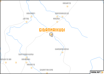 map of Gidan Maikudi