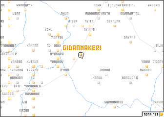 map of Gidan Makeri