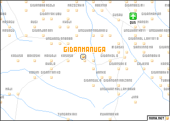 map of Gidan Manuga