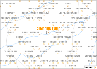 map of Gidan Mutuwa