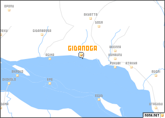 map of Gidan Oga