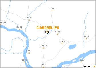 map of Gidan Salifu