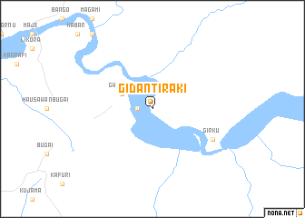 map of Gidan Tiraki