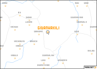 map of Gidan Wakili