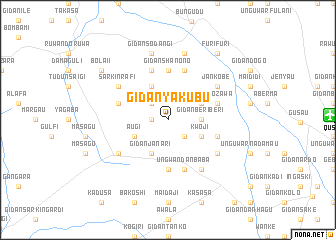 map of Gidan Yakubu