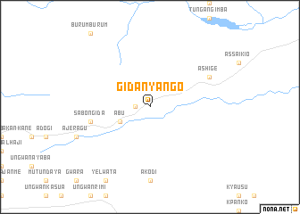 map of Gidan Yango