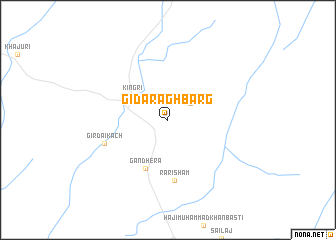 map of Gidar Aghbarg